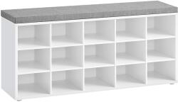 VASAGLE Cipőpad szekrénypárnázott üléssel 105x30x48 cm LHS15WT