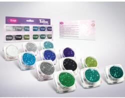 TYTOO Csillámpor szett 12 db - Legszebb hideg színek válogatása (CTPS-0033)
