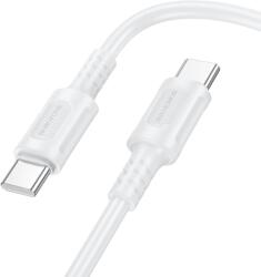 BOROFONE Cablu Date si Incarcare Borofone USB-C - USB-C BX111 Feliz 60W 1m Alb