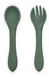 Petite&Mars Take&Match Silicone Cutlery étkészlet Misty Green 6 m+ 2 db