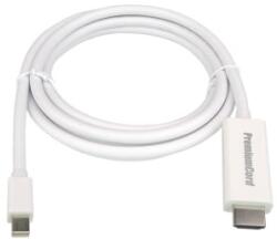 PremiumCord Kábel mini DisplayPort mini DP - HDMI, 1080p@60Hz, M/M, 1m, fehér (KPORTADMK01-01) (KPORTADMK01-01)