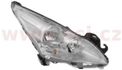 ACI PEUGEOT 5008 9/09-13 Jobb első fényszóró, H7+H7, nappali menetfénnyel (elektromos vezérlés + motor, nem hibridhez)