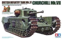 TAMIYA 1/35 Churchill Mk. VII brit gyalogsági tank modell (TA35210)