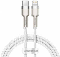 Baseus Cablu Date si Incarcare Baseus USB-C - Lightning Cafule Metal Series 20W 2m Alb