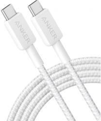 Anker Cablu Date si Incarcare Anker USB-C - USB-C 322 60W 0.9m Alb