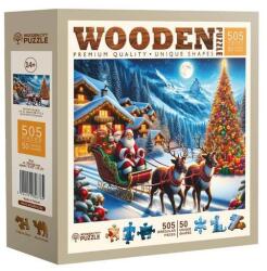 Wooden City 505 db-os fa puzzle - Mikulás szánja (NB0701-L) (NB0701-L)