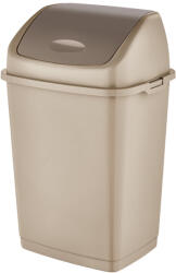 Dünya Plastik Billenőfedeles műanyag szemetes Homok 18L (09703)