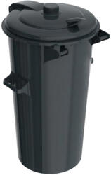  Kerek kommunális hulladéktároló Fekete 110L