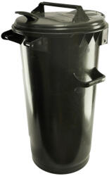  Kerek kommunális hulladéktároló Fekete 50L