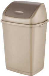 Dünya Plastik Billenőfedeles műanyag szemetes Homok 35L (09704)