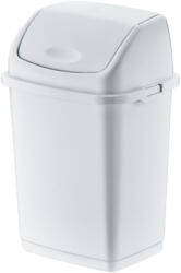 Dünya Plastik Billenőfedeles műanyag szemetes Fehér 10L (09702)