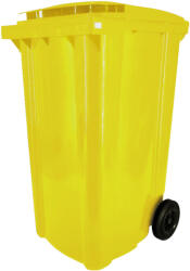  Kommunális hulladéktároló kerékkel, Sárga 240L