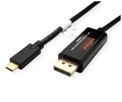 Roline USB C - Displayport 4K 60HZ kétirányú kábel 2m (11.04. 5958) (11.04.5958)