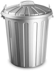 Plastic Forte City szeméttároló, ezüst, fedeles, 51 l (135301061)