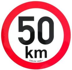 ACI Utánfutó sebességkorlátozó matrica, 50 km, fényvisszaverő, 200 mm