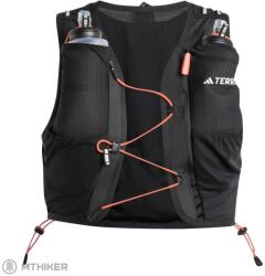 adidas TERREX Trail Running Techrock mellény, 5 l, fekete/fehér/narancssárga (L)
