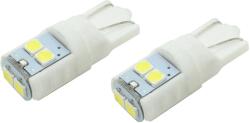 COMPASS LED izzó, 6LED 3030, 12 V, T10, fehér, 2 db