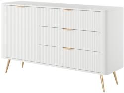 ArtLas Komód LINA 138 D3S | fehér