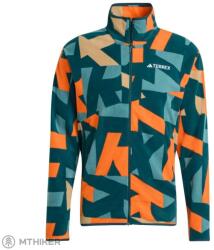Adidas TERREX Multi Printed Full-Zip pulóver, aurora ivy/semi impact grange (XL)