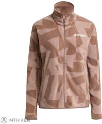 Adidas TERREX Multi Printed Full-Zip női pulóver, earth strata/trace brown (S)