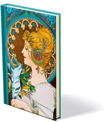 Kalendart Spektrum Mucha S165 chamois vonalas keményfedeles notesz (25C165S-005) - officedepot