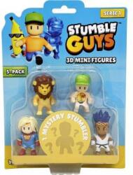 Aweco Stumble Guys: Mini 3D figura, 1. széria, 5 db-os szett - többféle