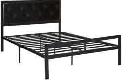 Timeless Tools Hanna fém ágykeret ajándék ágyráccsal, több méretben és színben-Fekete 160x200 cm-es-fekete (HOP1001138-1)