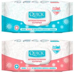 Quickline Șervețele umede antibacteriene Quickline - 72 buc, cu capac, sortiment (967)