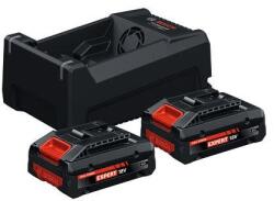 Bosch EXPERT 2 × EXBA18V-40 + GAL 12V/18V-80 - Két 18V 4, 0Ah akkumulátor és töltő készlet - 1600A0373J (1600A0373J)