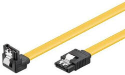  Cablu HDD PremiumCord Cablu de date SATA 3.0 de 0, 5 m 1, 5 GB / 3 GB / 6 GB, zăvor metalic, 90°
