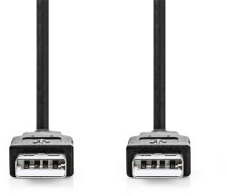Nedis CCGL60000BK20 Cablu USB A masculin către USB A masculin, USB2.0, lungime: 2m (CCGL60000BK20)