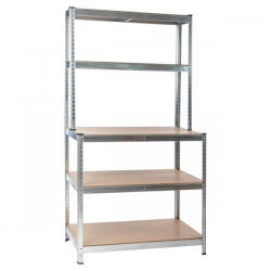 Mirpol Nagy teherbírású polc G 100x30/60x180 cm 150 kg (5905610250270) - homelux