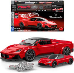 Mattel Brick Shop Mattel Brick Shop, Hot Wheels, Speed Series Maserati MC20, set de constructie, 250 elemente