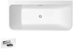 Besco Cada de baie freestanding, dreptunghiulara 150, B&W, Besco Varya WAS-150VRBZ (WAS-150VRBZ)