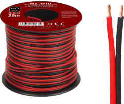 BLOW Hangszóró kábel 2x0, 22 mm fekete/piros 25 m (73-340)