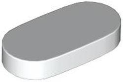 LEGO® Placă netedă 1 X 2 oval (6507793)