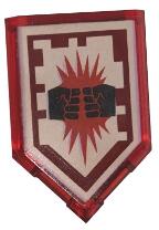 LEGO® Placă netedă 3 x 2 modificată decorată - Blazon Nexo (6132399)