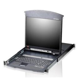 ATEN KL1508AN rack konzol 48, 3 cm (19") Fekete 1U (14.01. 6218) (14.01.6218)
