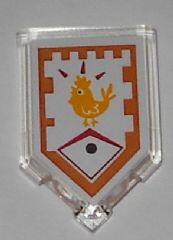LEGO® Placă netedă 3 x 2 modificată decorată - Blazon Nexo (6133403)
