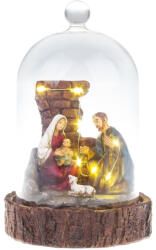 MagicHome karácsonyi dekoráció, Betlehem üvegkupolában, 7 LED, 11, 8 x 11, 8 x 19 cm (TC8090884)