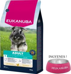 EUKANUBA EUKANUBA Adult Small Breed Csirke 15kg + Miska Eukanuba GRATIS !