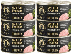  Wild Farm WILD FARM Csirkefilé 6x70g - gabonamentes nedves macskaeledel, filé húslevesben