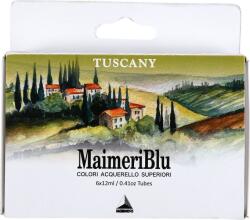 Maimeri Blu Set de vopsele acuarela Tuscany 6 x 12 ml (M1698053)