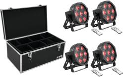 EUROLITE Set 4x LED SLS-7 HCL Floor + Case TDV-1