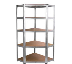 Leziter Nagy teherbírású sarokpolc 180x70x40-40 cm 175 kg króm (LNP1804040K) - geminiduo