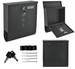 Homelux Két oldalról nyitható acél postaláda (HPB2210-GS) - geminiduo