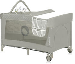 Lionelo Flower multifunkciós utazóágy - Cappuccino