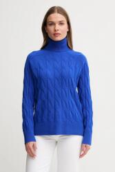 Tommy Hilfiger gyapjú pulóver könnyű, garbónyakú, WW0WW46791 - kék L