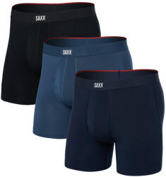 Saxx Vibe Xtra Soft Comfort Boxer Brf Fly 3Pk férfi boxer L / sötétkék