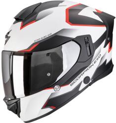 Scorpion Cască integrală pentru motocicletă Scorpion EXO-530 Air Clip, alb mat-negru-roșu (SCRP173-531-292)